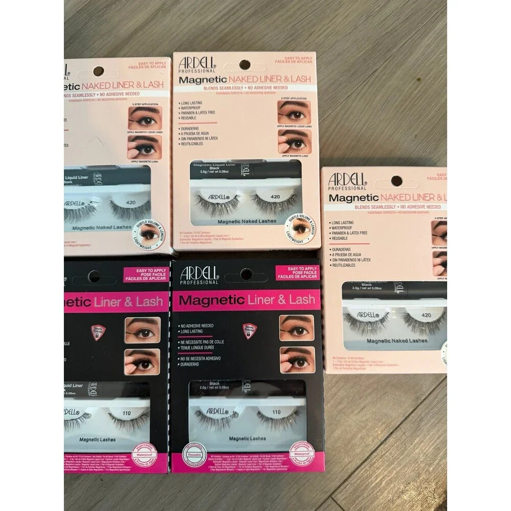 Eyelash bundle eye liner magnetic eye lash and eye liner lot bundle